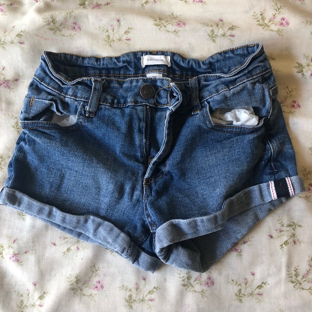 denim shorts